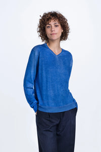 - V Neck Blue Elktric