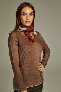 - Mini Scarf Apollo White/Porpora