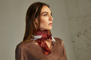 - Mini Scarf Apollo White/Porpora