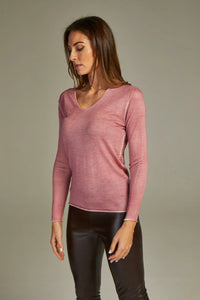 - Fit Sweater Rosa Antico