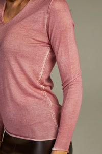 - Fit Sweater Rosa Antico