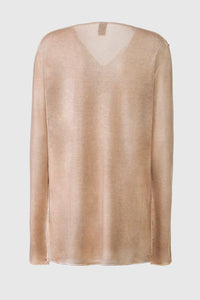 - Knitted sweater - Beige