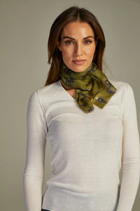 - Mini Scarf Cashmere Olive