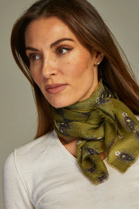 - Mini Scarf Cashmere Olive