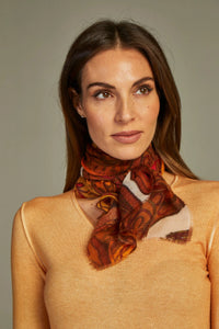 - Mini Scarf Apollo White/Orange