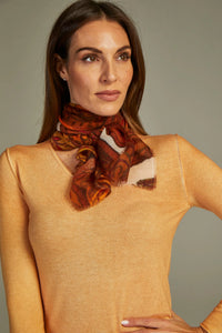 - Mini Scarf Apollo White/Orange