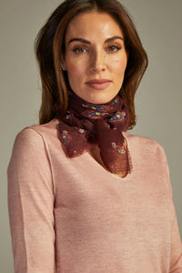 - Mini Scarf Cashmere Porpora