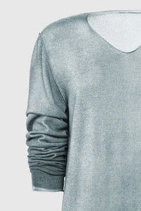 - Knitted sweater - Grey