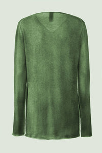 - Knitted sweater - Olive