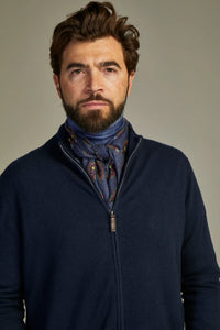 - Mini Scarf Cashmere Royal Blue