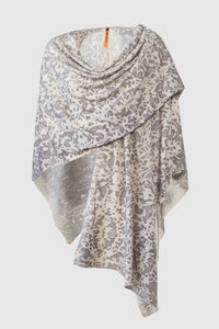 Knitted Cape- Pizzo Grey